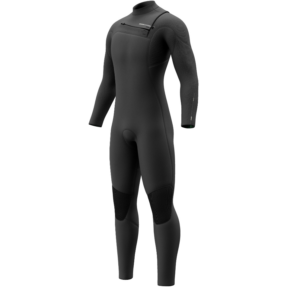 2026 Mystic Da Uomo Majestic 4/3mm Chest Zip Wetstuit 35000.260020 - Black